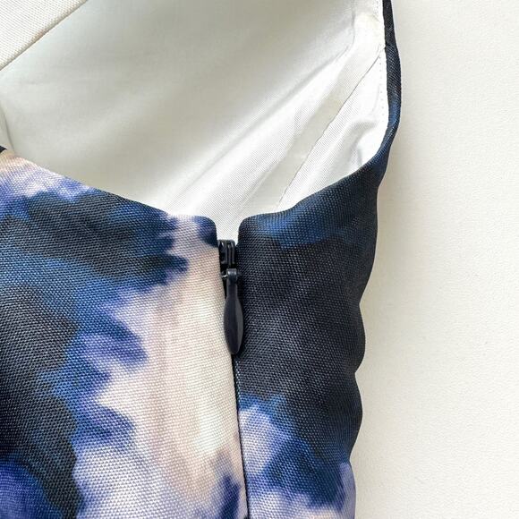 Kate Spade Joss Cloud Print Zip Front Dress Size 0 - Picture 9 of 14